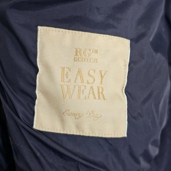 Scotch & Soda Mens Jacket Lined Nylon Poly Navy Blue Hooded Water Resistant M - Picture 4 of 15